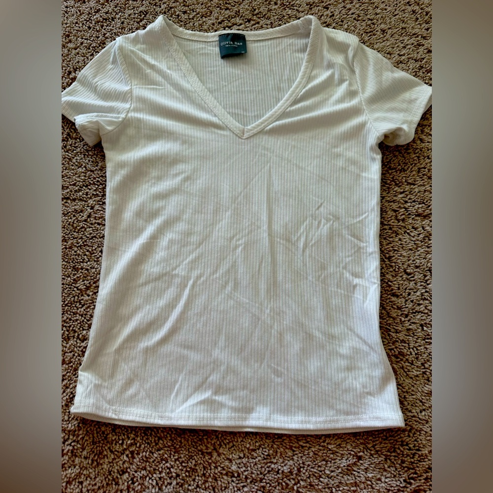 Olivia Rae Ribbed T-shirt